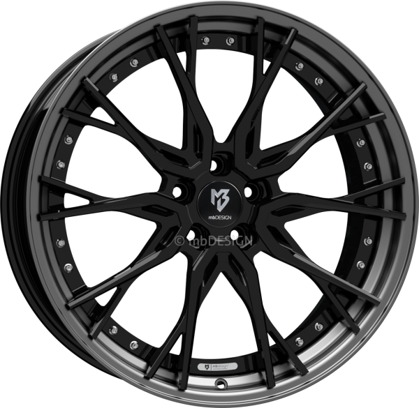 mbDESIGN KV3.2 - 9x21 ET35 - 5x112 - Glanzschwarz/Mattgrau