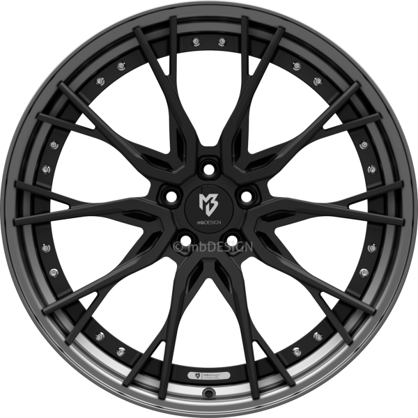 mbDESIGN KV3.2 - 9x21 ET35 - 5x112 - Schwarz stumpfmatt/Mattgrau