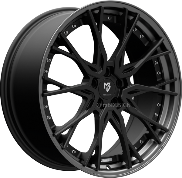 mbDESIGN KV3.2 - 9x21 ET35 - 5x112 - Schwarz stumpfmatt/Mattgrau