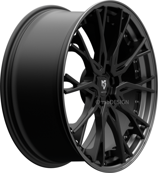 mbDESIGN KV3.2 - 9x21 ET35 - 5x112 - Schwarz stumpfmatt/Mattgrau