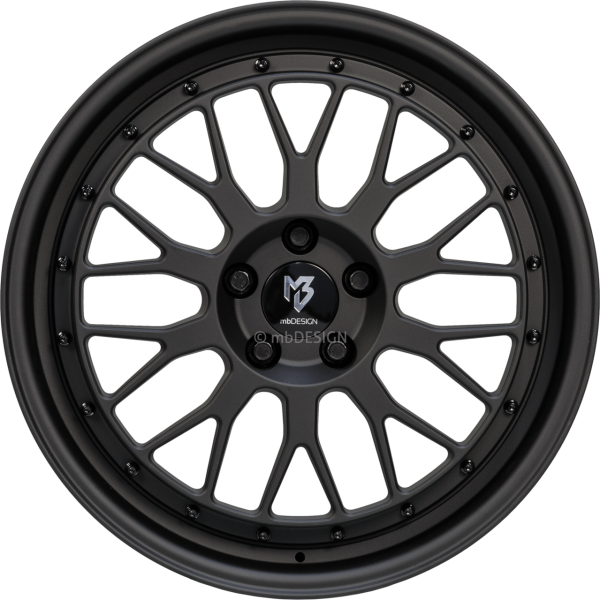 mbDESIGN LV1 - 8,5x19 ET42 - 5x120 - Schwarz stumpfmatt