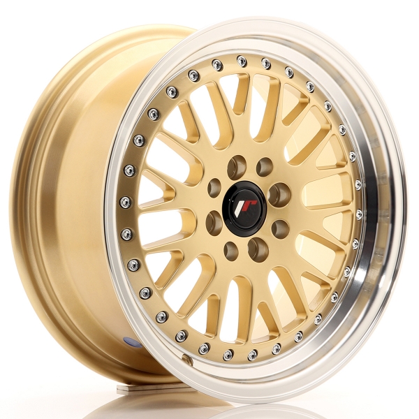 JR Wheels JR10 16x7 ET30 4x100+108 Gold Machined Lip