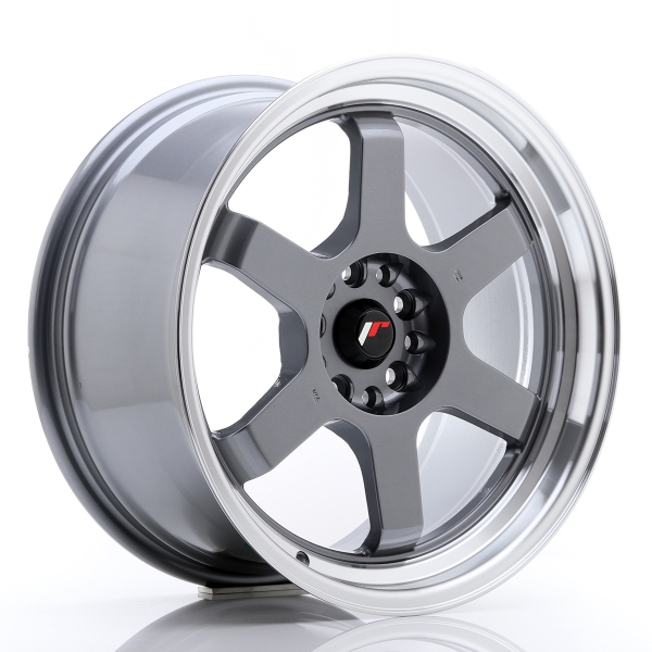 JR Wheels JR12 18x9 ET25 5x114+120 Gun Metal Machined Lip
