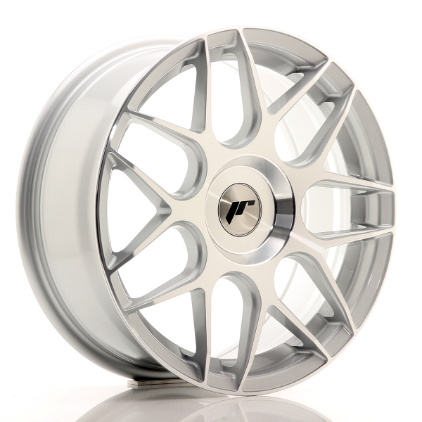 JR Wheels JR18 17x7 ET20-40 Silver Machined Face
