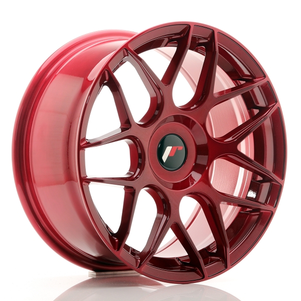 JR Wheels JR18 17x8 ET25-35 Platinum Red