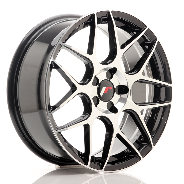 JR Wheels JR18 18x7,5 ET35-42 Gloss Black Machined Face