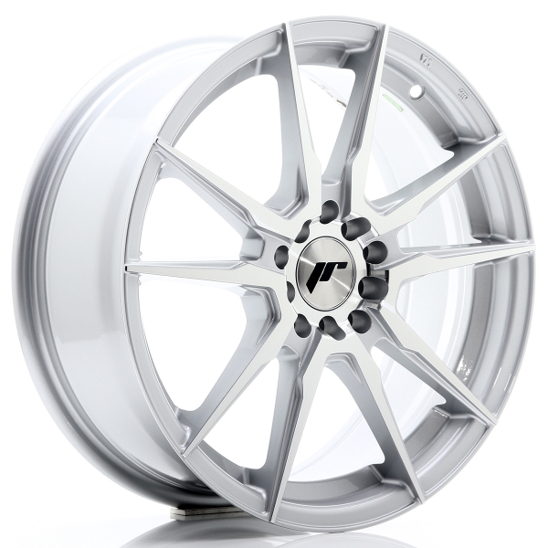 JR Wheels JR21 17x7 ET25 4x100+108 Silver Machined Face