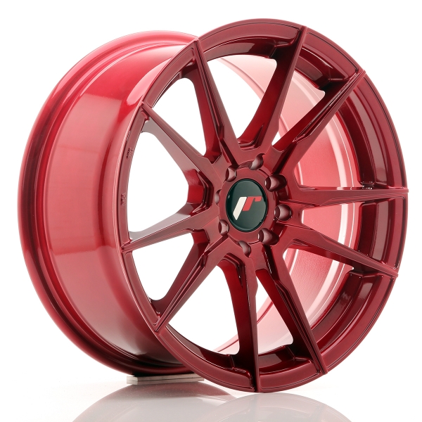 JR Wheels JR21 17x8 ET35 4x100+114 Platinum Red