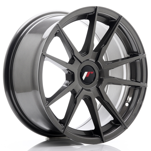JR Wheels JR21 17x8 ET35 Hyper Gray