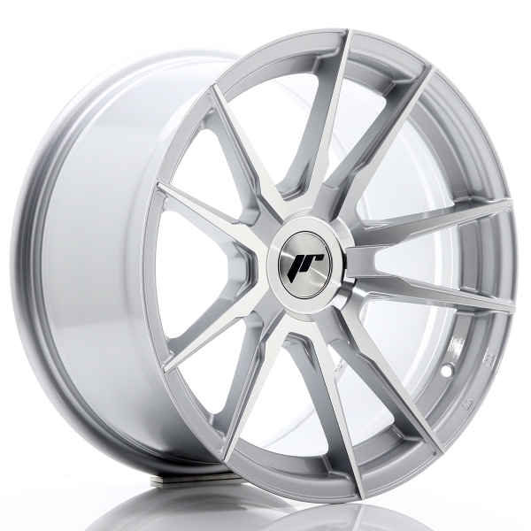 JR Wheels JR21 17x9 ET25-35 Silver Machined Face