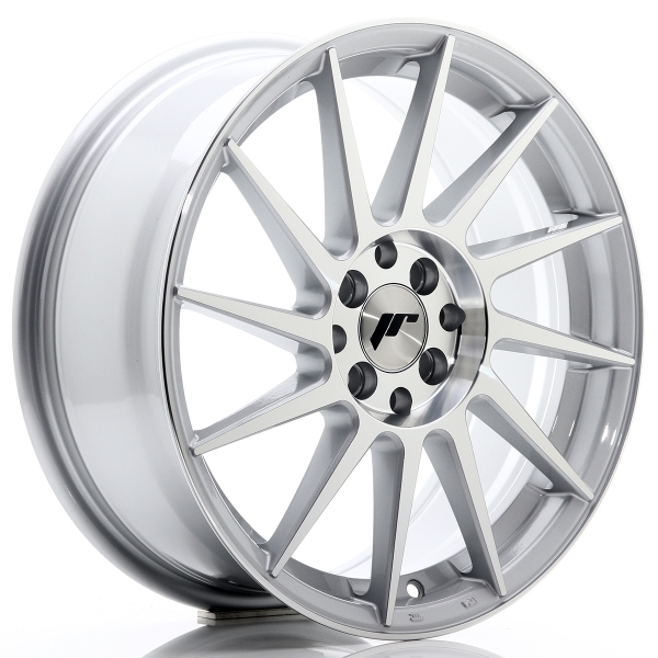 JR Wheels JR22 17x7 ET25 4x100+108 Silver Machined Face