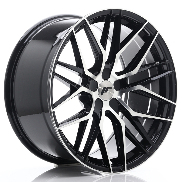 JR Wheels JR28 20x10 ET40 Gloss Black Machined Face