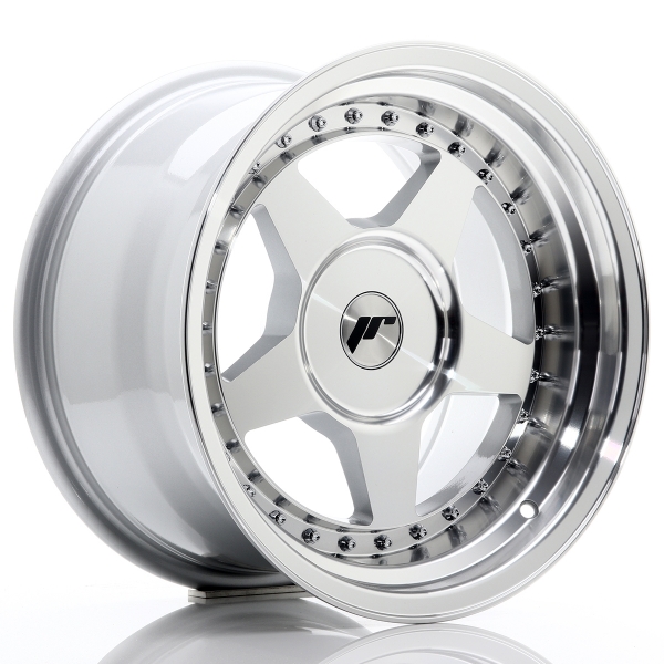 JR Wheels JR6 16x9 ET0-20 Silver Machined Face