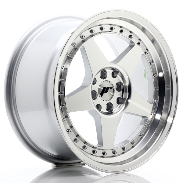 JR Wheels JR6 17x9 ET35 4x100+114 Silver Machined Face