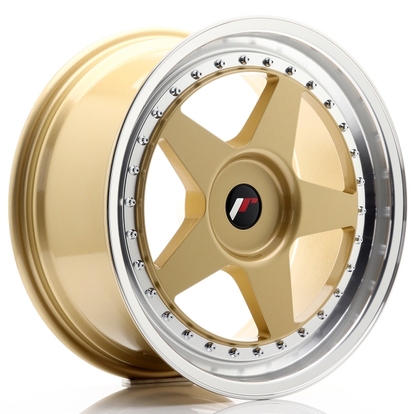 JR Wheels JR6 18x8,5 ET20-40 Gold Machined Lip