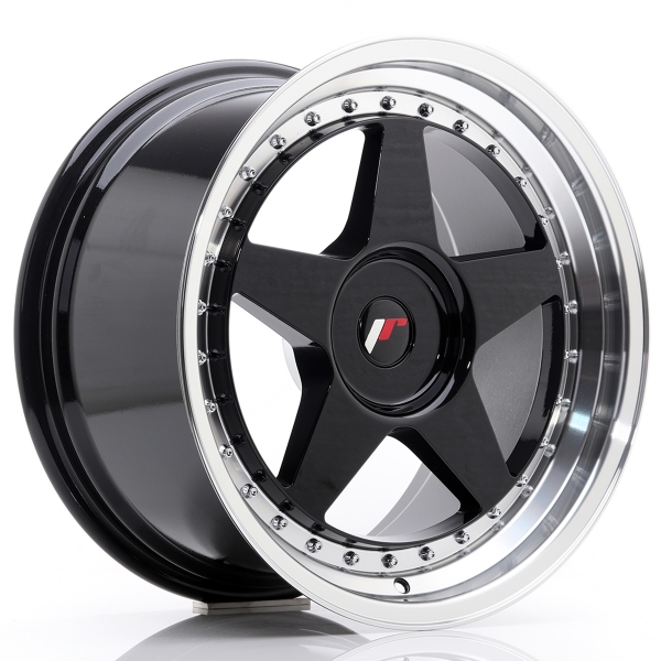 JR Wheels JR6 18x9,5 ET20-40 Gloss Black Machined
